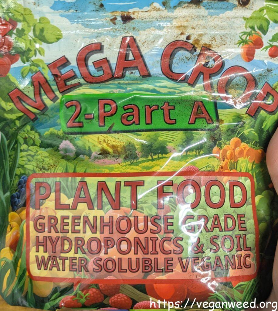 Mega Crop water soluble veganic plant food
