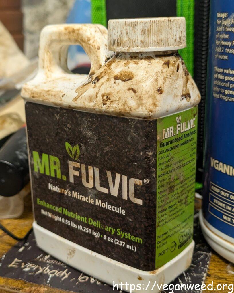 Mr. Fulvic guaranteed analysis fulvic acid amino acids